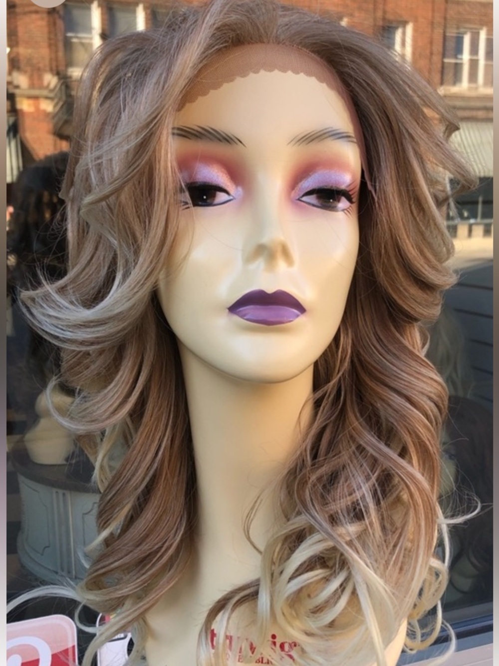 Long blonde mix 27/613 Lacefront Wig